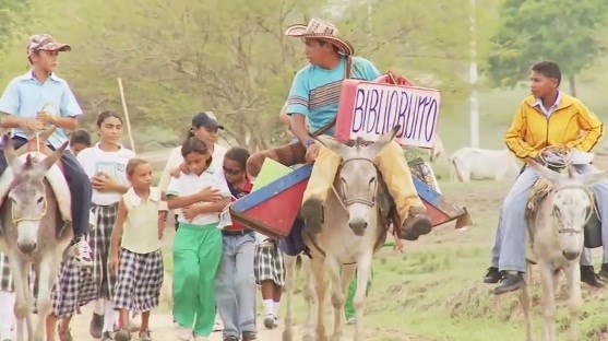 Thư viện trên lưng lừa ở Colombia (23/1/2018)